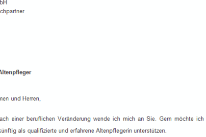 Altenpflegehelfer: Kostenlose Bewerbungsvorlagen und Tipps zum Download