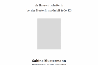 Bewerbung als Hauswirtschaft: Kostenlose Vorlagen zum Download Bewerbung als Hauswirtschaft: Kostenlose Vorlagen zum Download