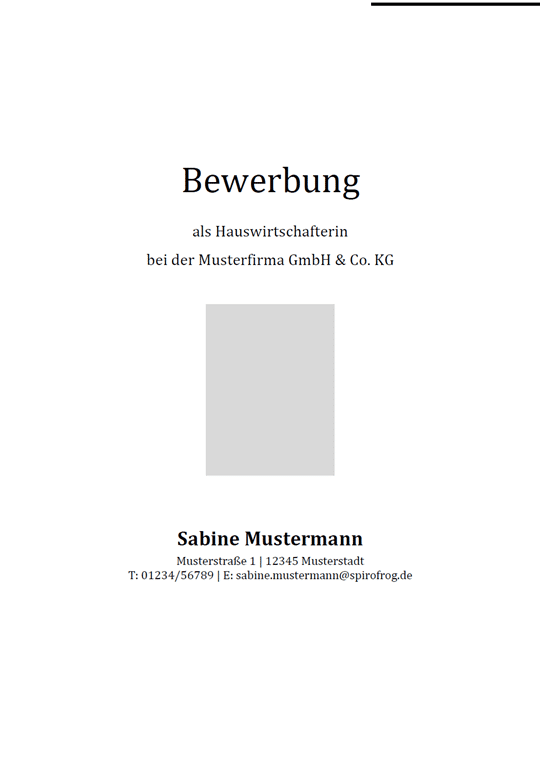 Bewerbung als Hauswirtschaft: Kostenlose Vorlagen zum Download