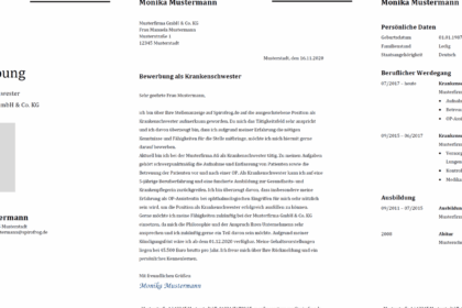 Bewerbung als Pflegefachkraft: Kostenlose Muster zum Download & Tipps
