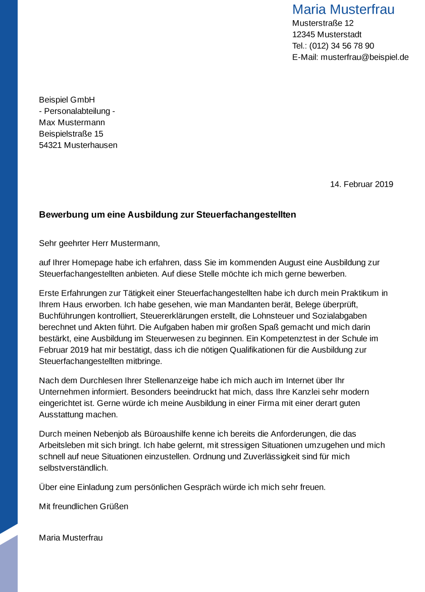 Bewerbung als Steuerfachangestellte: Kostenlose Vorlagen und Tipps