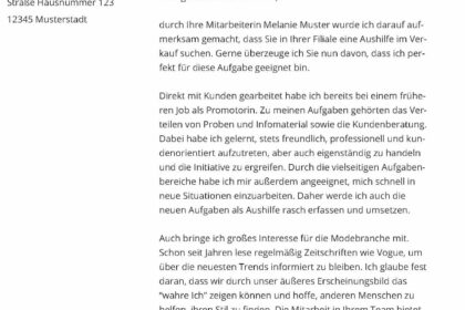Bewerbung Aushilfe Muster PDF: Kostenlose Vorlagen & Optimierungstipps