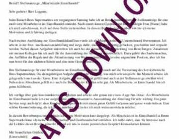 Bewerbung Einzelhandel Vorlage: Kostenlose Download-Vorlagen & Tipps - Bewerbungstipps für den Einzelhandel