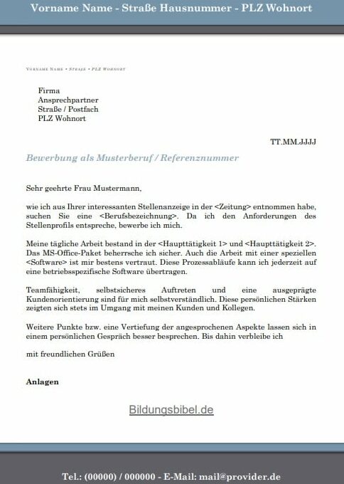 Bewerbung für Buchhaltung: Kostenlose Bewerbungsvorlagen nutzen
