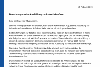 Bewerbung Industriekauffrau Ausbildung: Kostenlose Vorlagen und Tipps! - Erfolgreich bewerben mit professionellen Vorlagen