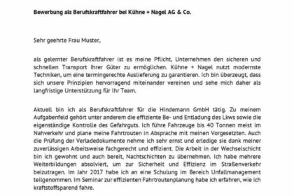 Effektive Tipps Bewerbung als LKW Fahrer: Vorlagen & Muster zum Download
