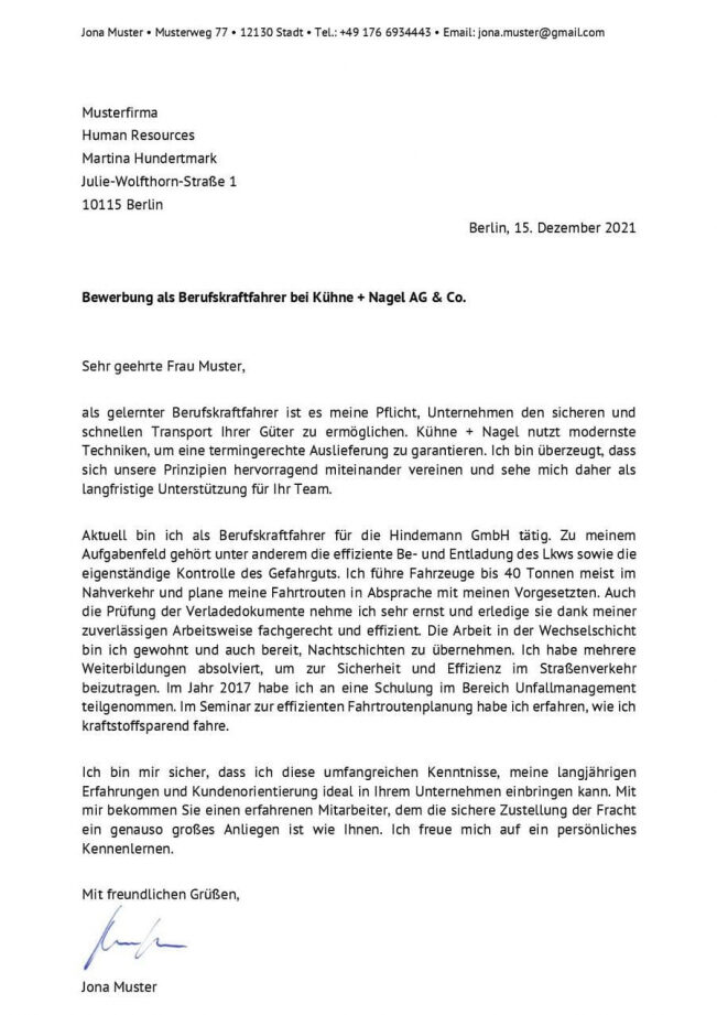 Effektive Tipps Bewerbung als LKW Fahrer: Vorlagen & Muster zum Download