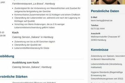 Koch Bewerbung: Kostenlose Vorlagen und Tipps für die perfekte Bewerbung
