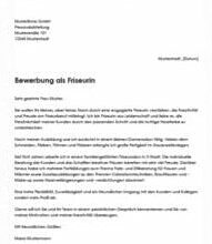 Optimale Friseur Bewerbung Vorlagen zum Download | Alle Branchen Optimale Friseur Bewerbung Vorlagen zum Download | Alle Branchen