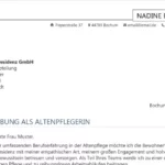 Tipps und kostenlose Vorlagen zur Altenpflegehelferin Bewerbung