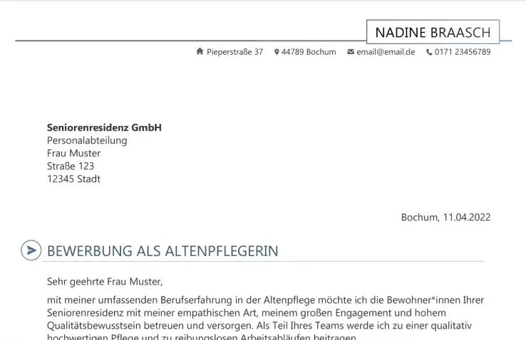 Tipps und kostenlose Vorlagen zur Altenpflegehelferin Bewerbung
