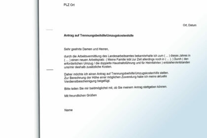 Umzug Jobcenter beantragen: Kostenlose Antragsformulare und Vorlagen.