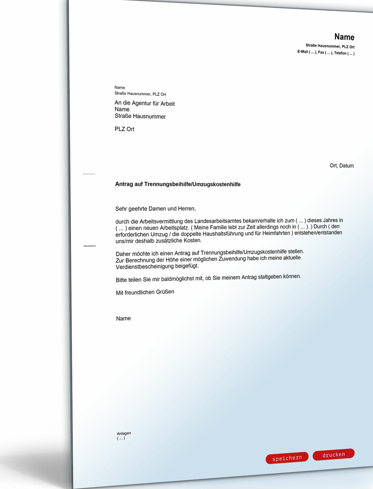 Umzug Jobcenter beantragen: Kostenlose Antragsformulare und Vorlagen.
