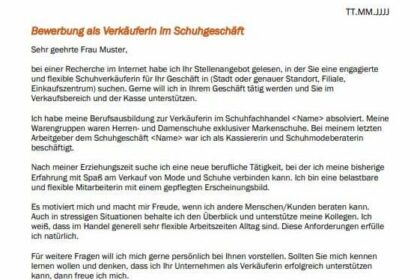 Verkäuferin Bewerbung: Tipps, Vorlagen & Muster für perfekte Bewerbung