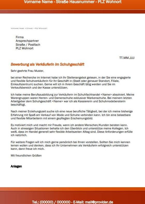 Verkäuferin Bewerbung: Tipps, Vorlagen & Muster für perfekte Bewerbung