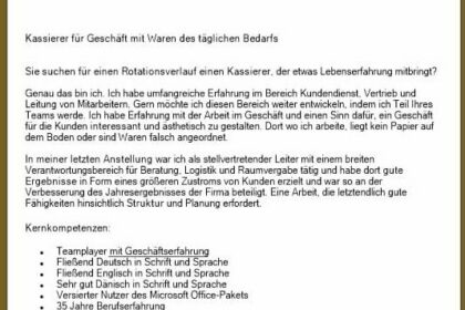 Verkäuferin Teilzeit Bewerbung: Tipps, Vorlagen & Downloads