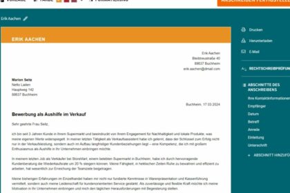Vorlage Bewerbung Verkäuferin: Kostenlose Muster und Tipps