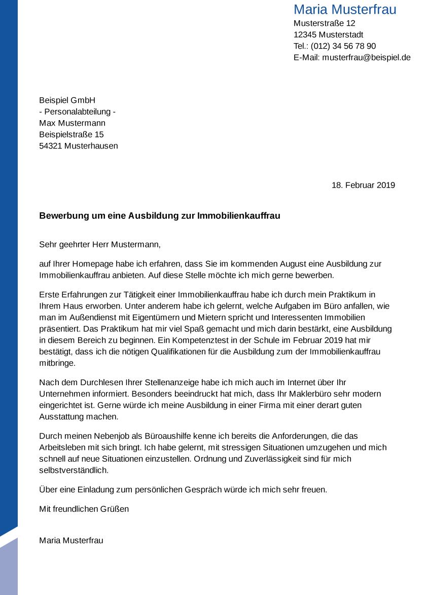 Bewerbung Immobilienkauffrau Ausbildung: Tipps, Vorlagen & Downloads