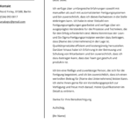 Muster Bewerbung Produktionsmitarbeiter: Kostenlose Vorlagen & Tipps