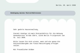 Wohnung per Mail kündigen: Vorlage kostenlos downloaden!