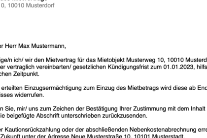 Außerordentliche Kündigung der Wohnung: Gründe und Musterformulare zum Download
