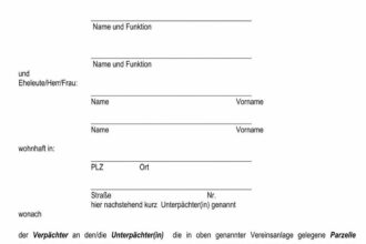 Mustervertrag für die Kündigung eines Kleingartens: Kostenlose Vorlage zum Download