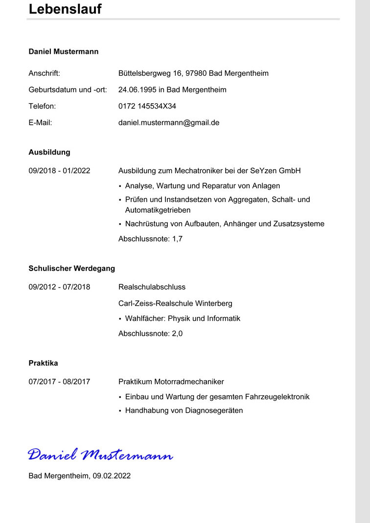 Tipps für Bewerbung als Kfz-Mechatroniker: Muster & Vorlagen zum Download