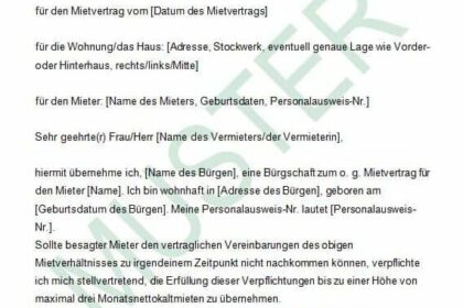 Vorlage für die Kündigung wegen Sanierung: Musterbrief zum Download