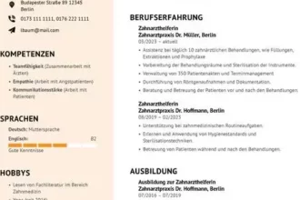 Ausbildung Zahnmedizinische Fachangestellte: Kostenlose Bewerbungsvorlagen