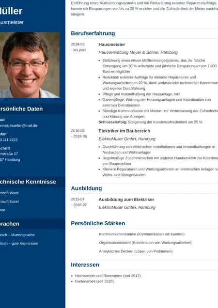 Hausmeister Bewerbung: Kostenlose Muster und Vorlagen zum Download - Top-Tipps!