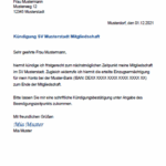Kündigung der Mitgliedschaft im Verein: Schnelles & Einfaches Formular zum Download
