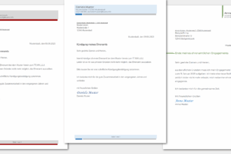 Muster-Kündigung wegen Mobbing: Kostenlose Vorlage als PDF herunterladen