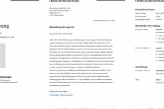 Bewerbung als Lagerhelfer: Kostenlose Vorlagen und Tipps für optimalen Antrag