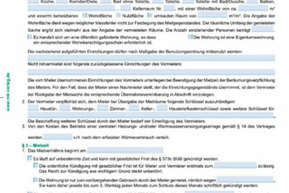 KÃ¼ndigung durch Vermieter: Gratis Formular fÃ¼r Â§ 545 BGB Download