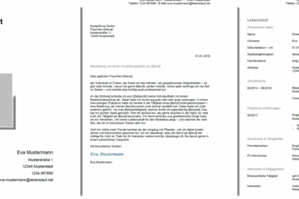 Laden Sie kostenlose Bewerbungsschreiben PDF-Vorlagen herunter