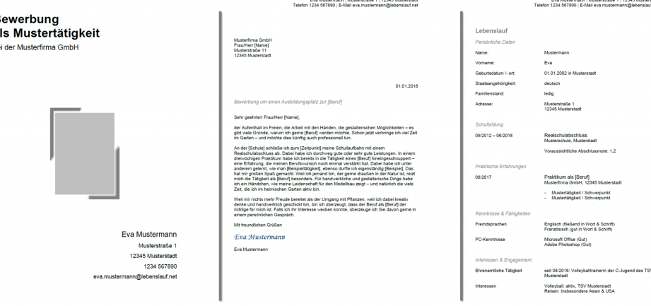 Laden Sie kostenlose Bewerbungsschreiben PDF-Vorlagen herunter