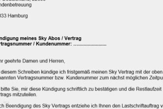 Abo-Service der DÃ¼sseldorf KÃ¼ndigen: Kostenlose Vorlage zum Download | Vertrag beenden in wenigen Schritten