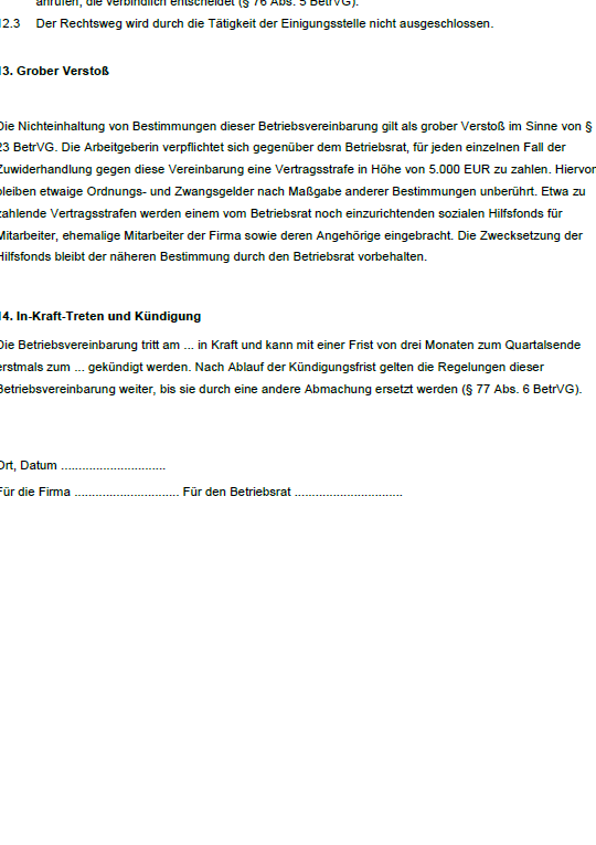 Betriebsrat AnhÃ¶rung bei KÃ¼ndigung: Mustervorlage zum Download