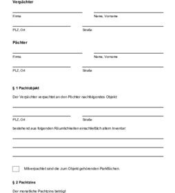 KÃ¼ndigung Pachtvertrag Landwirtschaft: Mit Musterformular zum kostenlosen Download