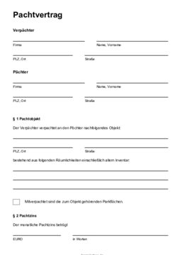 KÃ¼ndigung Pachtvertrag Landwirtschaft: Mit Musterformular zum kostenlosen Download
