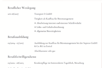 Kostenlose Vorlagen fÃ¼r kreative Bewerbung als Kauffrau fÃ¼r BÃ¼romanagement