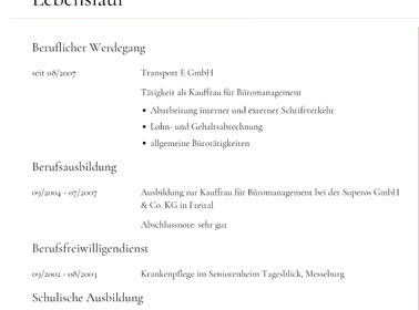 Kostenlose Vorlagen fÃ¼r kreative Bewerbung als Kauffrau fÃ¼r BÃ¼romanagement