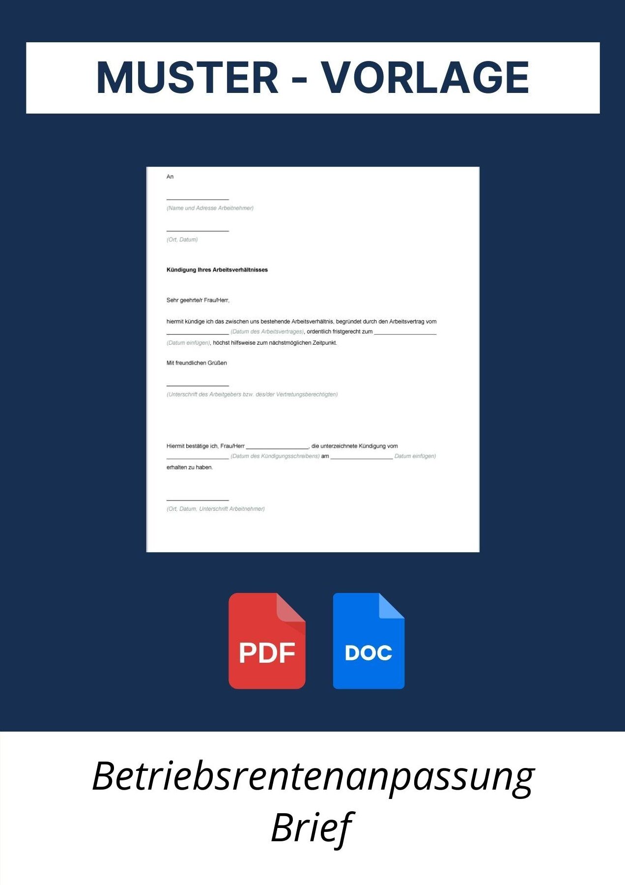 Musterbrief fÃ¼r Betriebsrente beantragen: Kostenlose Vorlagen & Downloads