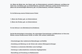 Vollmacht Personalausweis beantragen PDF: Kostenlose Vorlagen zum Download