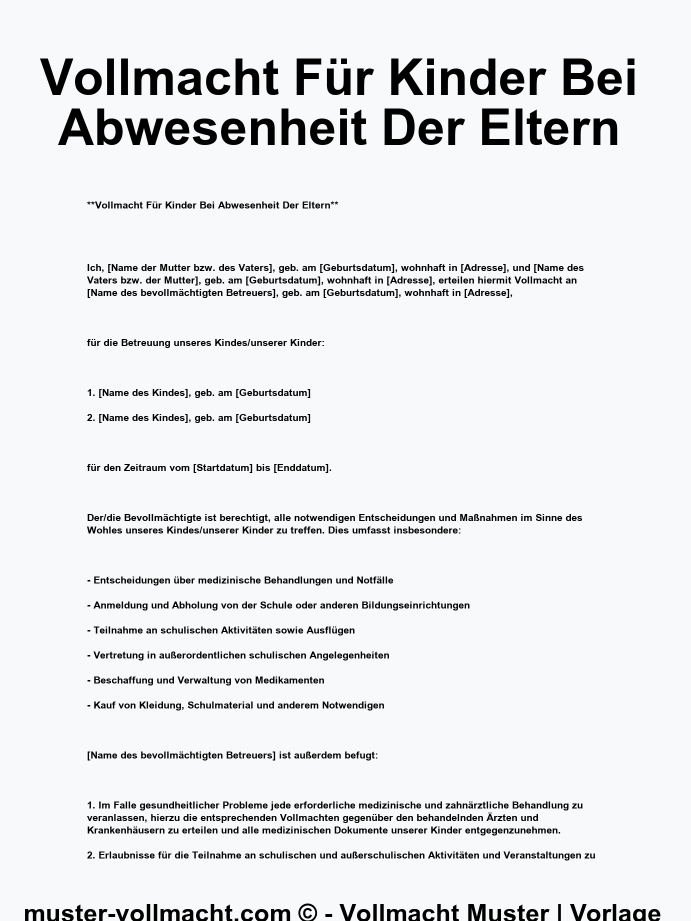 Vollmacht Personalausweis beantragen PDF: Kostenlose Vorlagen zum Download