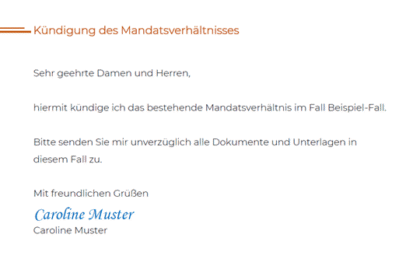 AuÃŸerordentliche KÃ¼ndigung Muster: Kostenlose Vorlage zum Download - Rechtzeitig kÃ¼ndigen!