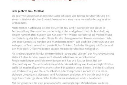 Bewerbung Examinierte Pflegefachkraft: Muster & Vorlage (Deutsch) Bewerbung Examinierte Pflegefachkraft: Muster & Vorlage (Deutsch)