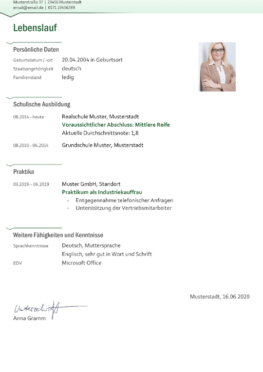 Bewerbung Industriekauffrau: Kostenlose Download-Vorlagen Bewerbung Industriekauffrau: Kostenlose Download-Vorlagen