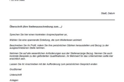 Bewerbung Muster Teilzeit: Kostenlose Downloads und Vorlagen Bewerbung Muster Teilzeit: Kostenlose Downloads und Vorlagen