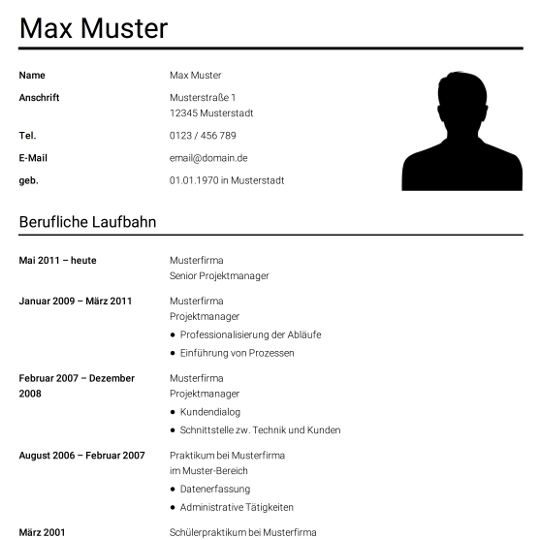 Bewerbung Rentner Muster Kostenlos: Kostenlose Downloads & Vorlagen